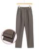 Oversize 8XL Women Trousers Solid Elastic High Waist Casual Pants Autumn Winter Female Straight Pants Mother Long Pants