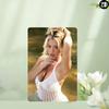 Metal Wall Art Sign Sexy Women Poster White Lace Swimsuit Decor 8x12 Inch