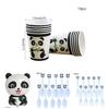 Fournitures de Fête Ravissantes sur le Thème Panda Vaisselle Décor pour des Célébrations Joyeuses pour Enfants