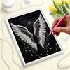 DIY The Wings of An Angel Pearl Art Painting for Adults/Beginners Gift Home Decor Pearl Gem Paintings Picture Arts Craft 30x40cm Without Frame