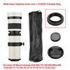 Camera MF Super Telephoto Zoom Lens F/8.3-16 420-800mm T Mount with 1/4 Thread for Canon Nikon Sony Fujifilm Olympus Cameras