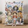 1pc One Piece Adventure Soft Throw Blanket Flannel All Season Light Weight Living Room/Bedroom Warm Blanket. M7270128