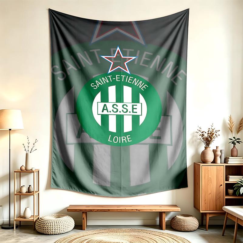 AS Saint Etienne (1) Tapestry Suitable For Decorating Homes Dorms And Bedrooms Soft To The Touch And A Perfect Gift For Friends And Family