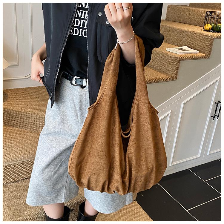 Korean Retro Leopard Print Women's Shoulder Tote Bag