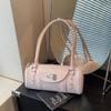 Niche bowling handbag women's 2025 summer new fashion simple Spice girl commuter shoulder messenger women's bag