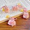 1PC Key Chain Creative Pink Pig 3D Piggy Keychain Lovely Cartoon Keychain Ornament Bag Pendant
