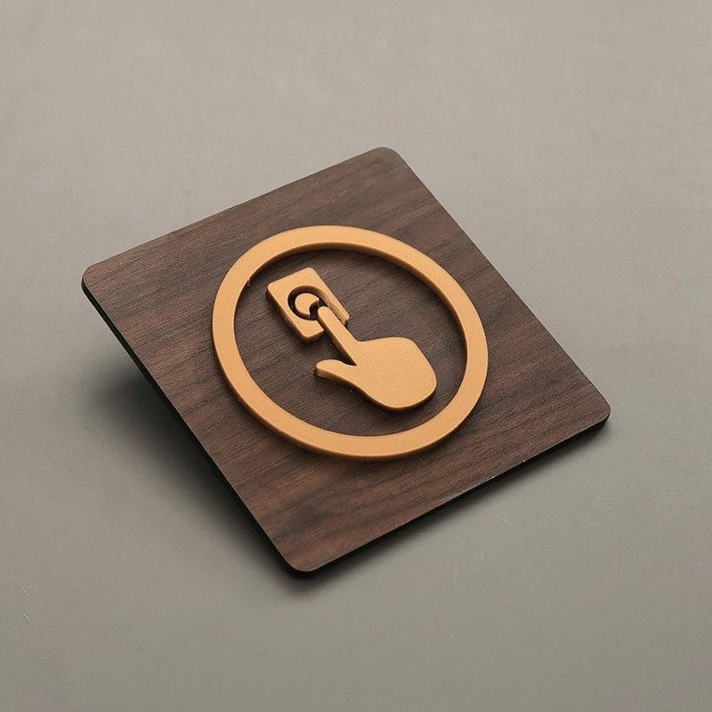 95x95mm Warm Reminder Sign WIFI No Smoking Logo Warning Plaque Public Shope Wall Sign No Trespassing Warning Plaque New