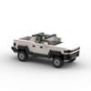 MOC Hummer EV Pickup Truck: Compatible Lego Building Blocks - Creative Desktop Model & Ornament