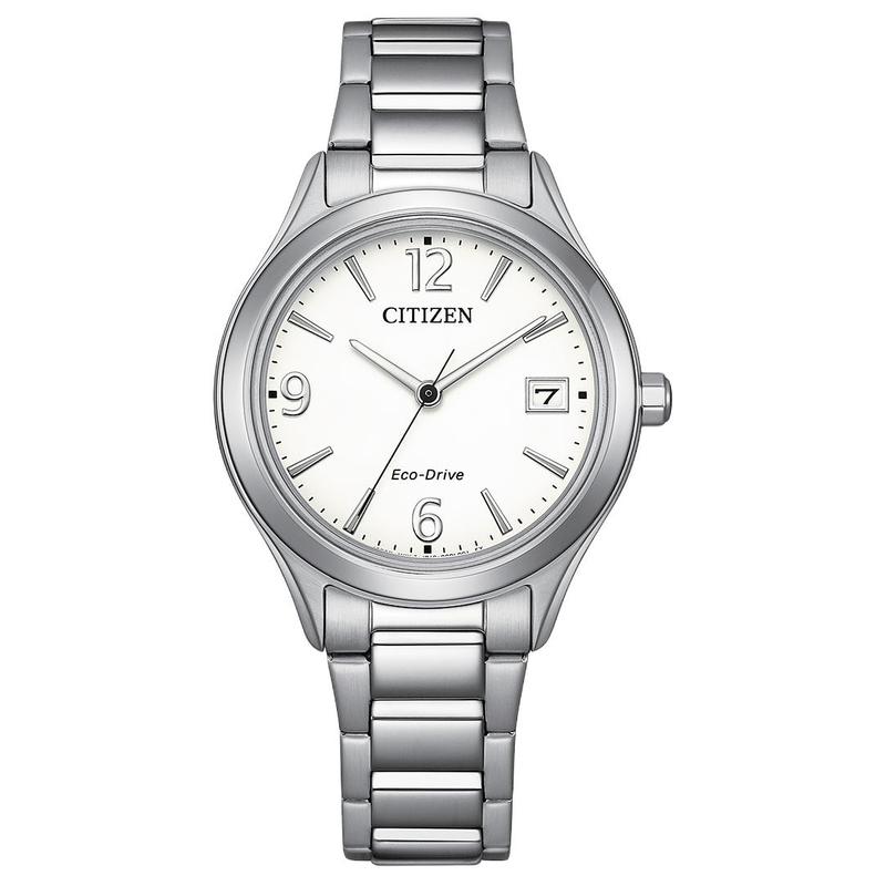 

CITIZEN Eco-Drive Series 50 Meters Waterproof Date Display Fashion Solar Quartz Steel Strap 33.5mm Women s Watch White Dial FE6121-67A білий