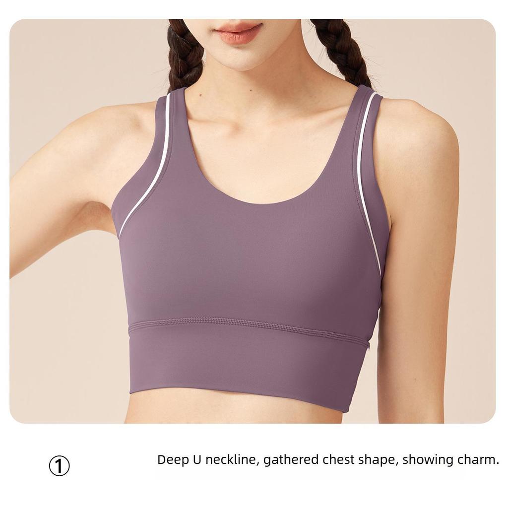 Juyitang Shockproof Yoga Sports Bra - High Elastic & Stylish Back Design