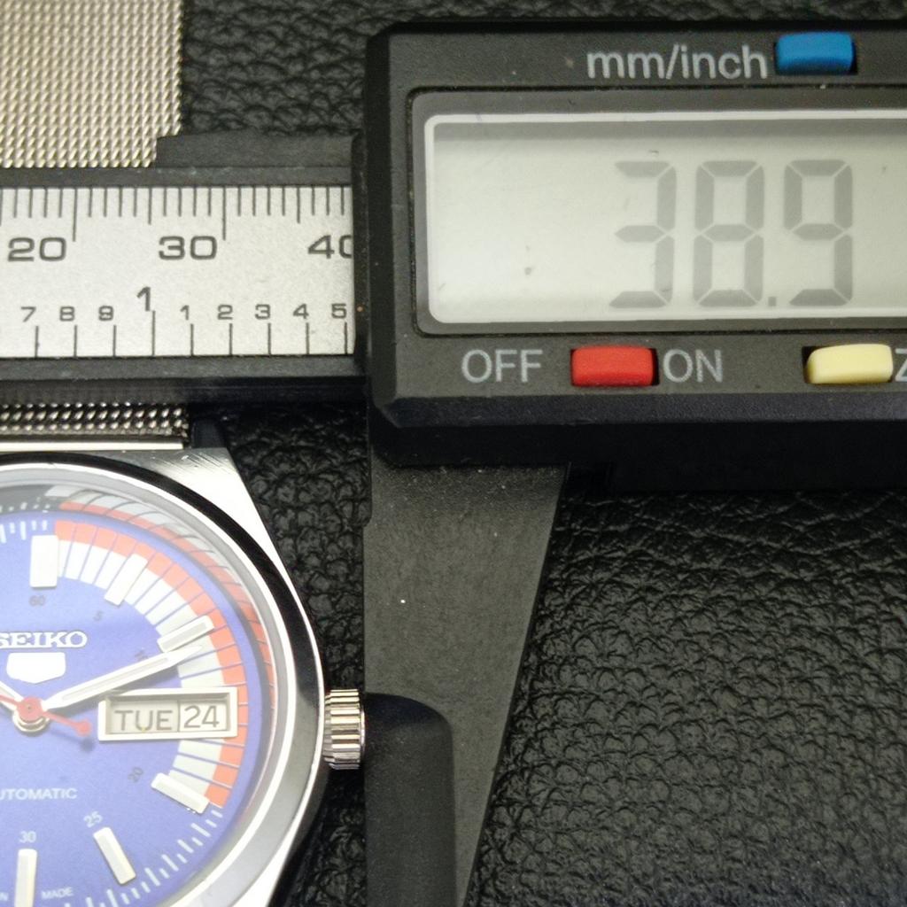 REFURBISHED SEIKO 5 AUTOMATIC 6309A VINTAGE JAPAN MENS BLUE DIAL WATCH a440907-4 Sk-a440907