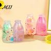 Odorless Stress Ball Milk Bottle Squeeze Ball, Slow Rising Glitter Liquid Fidget Toy for Soft Tactile Adults Kids, Cute Decompression Anxiety Relief,