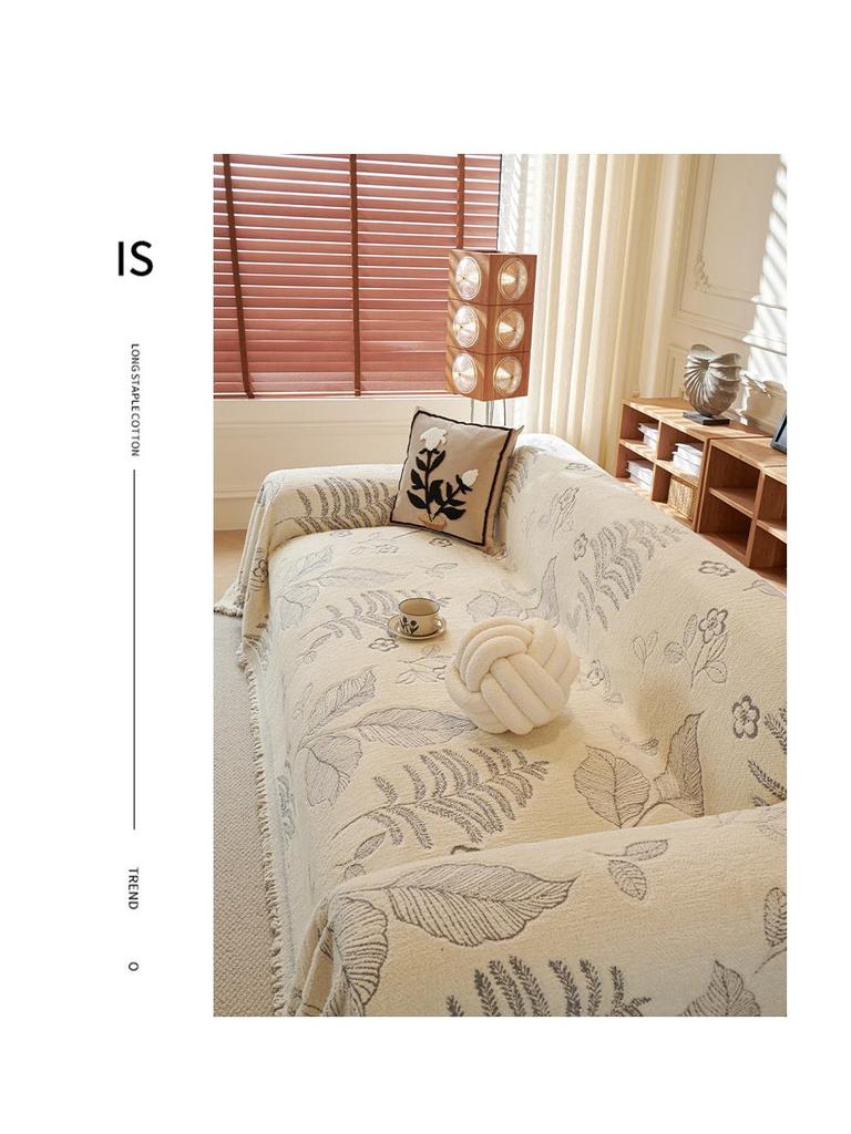 Hochwertiger Chenille Winter Sofabezug - Plüschig und luxuriös im Retro-Französischen Stil