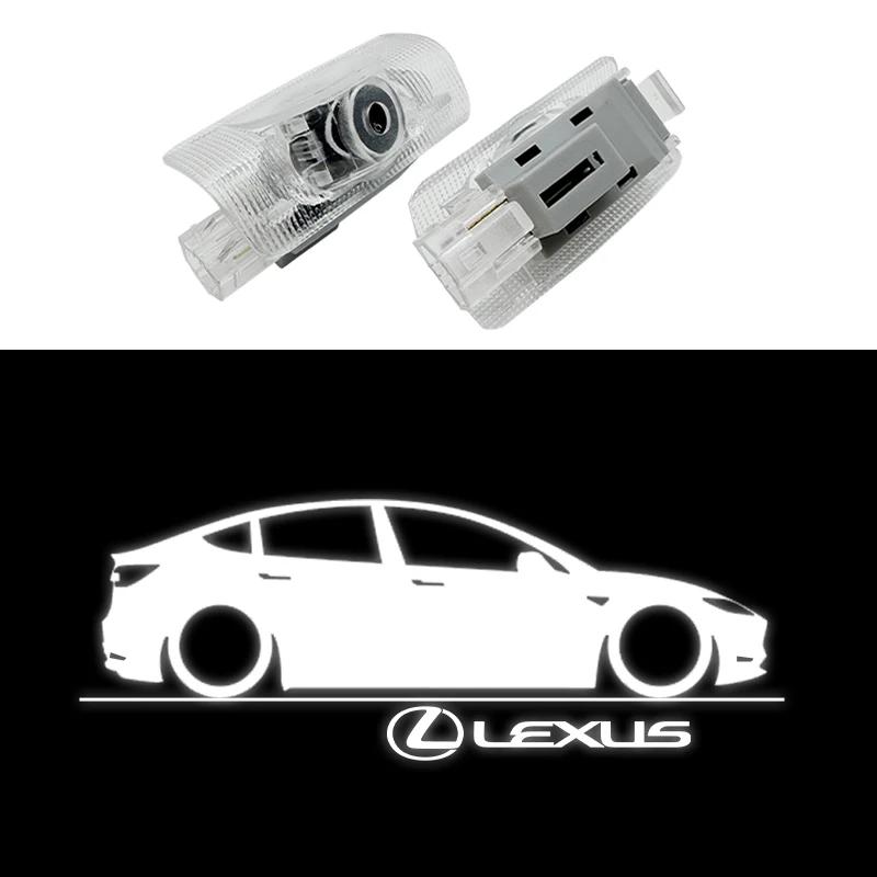 2Pcs LED Courtesy Shadow Lamp for Lexus RX 300 330 350 400 450 2007-2017 Car Door Welcome Logo Light Laser Projector Accessories