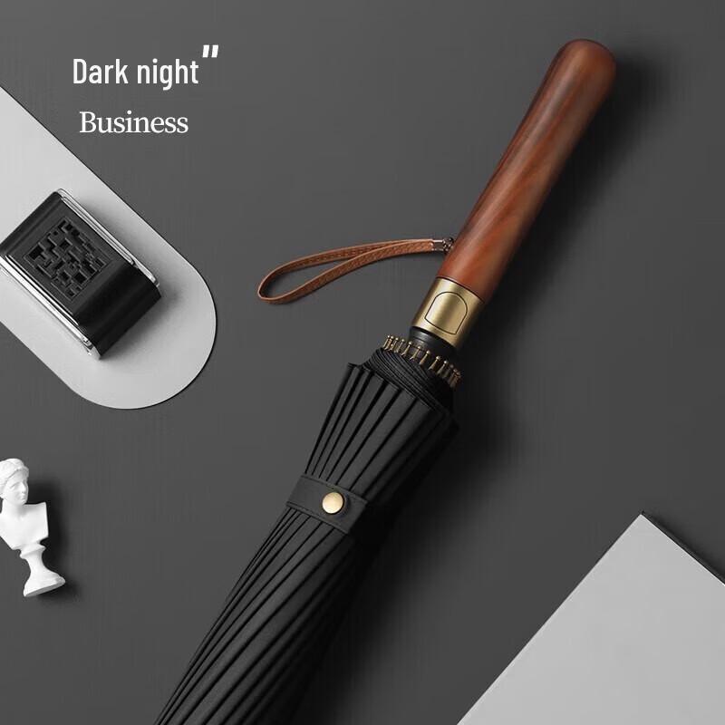 MAYDU 24-Rib Windproof Long Handle Umbrella