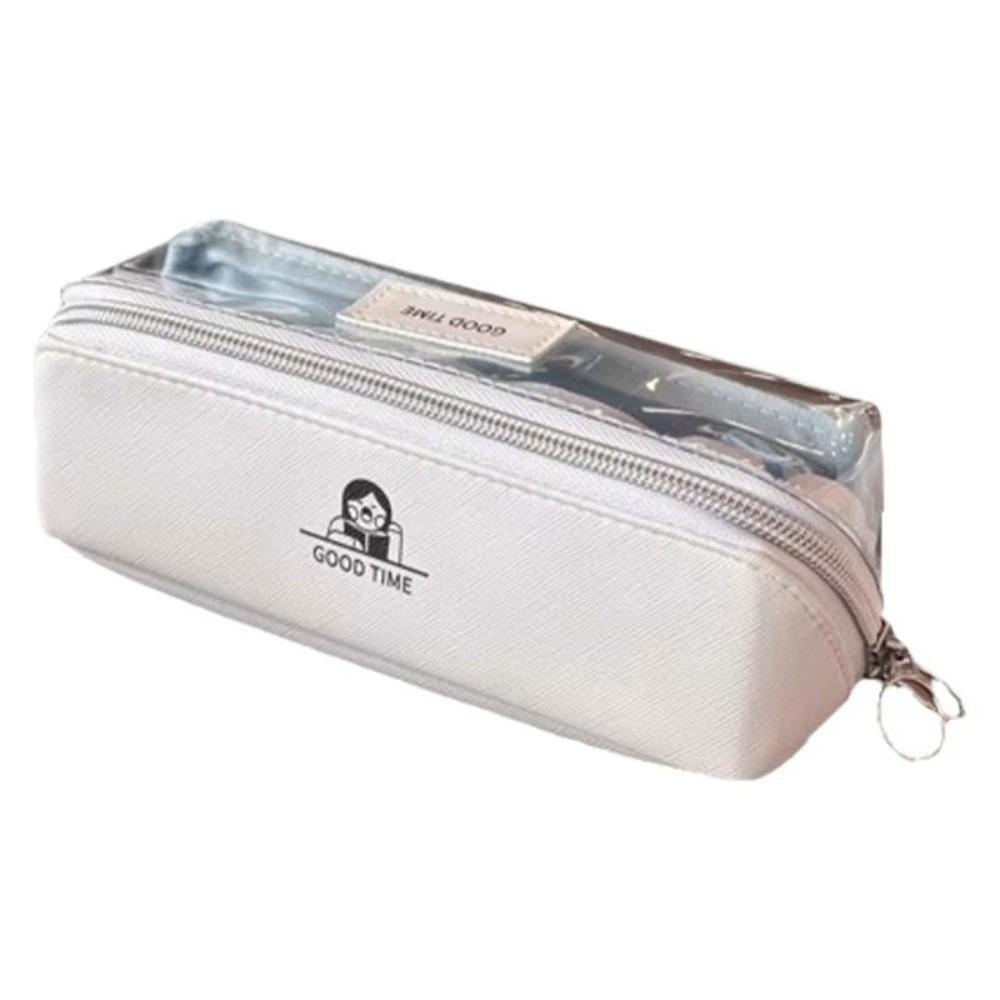 Transparent Stationery Organizer Clear Window Organizer Pen Case Pencil Case  Students Gifts
