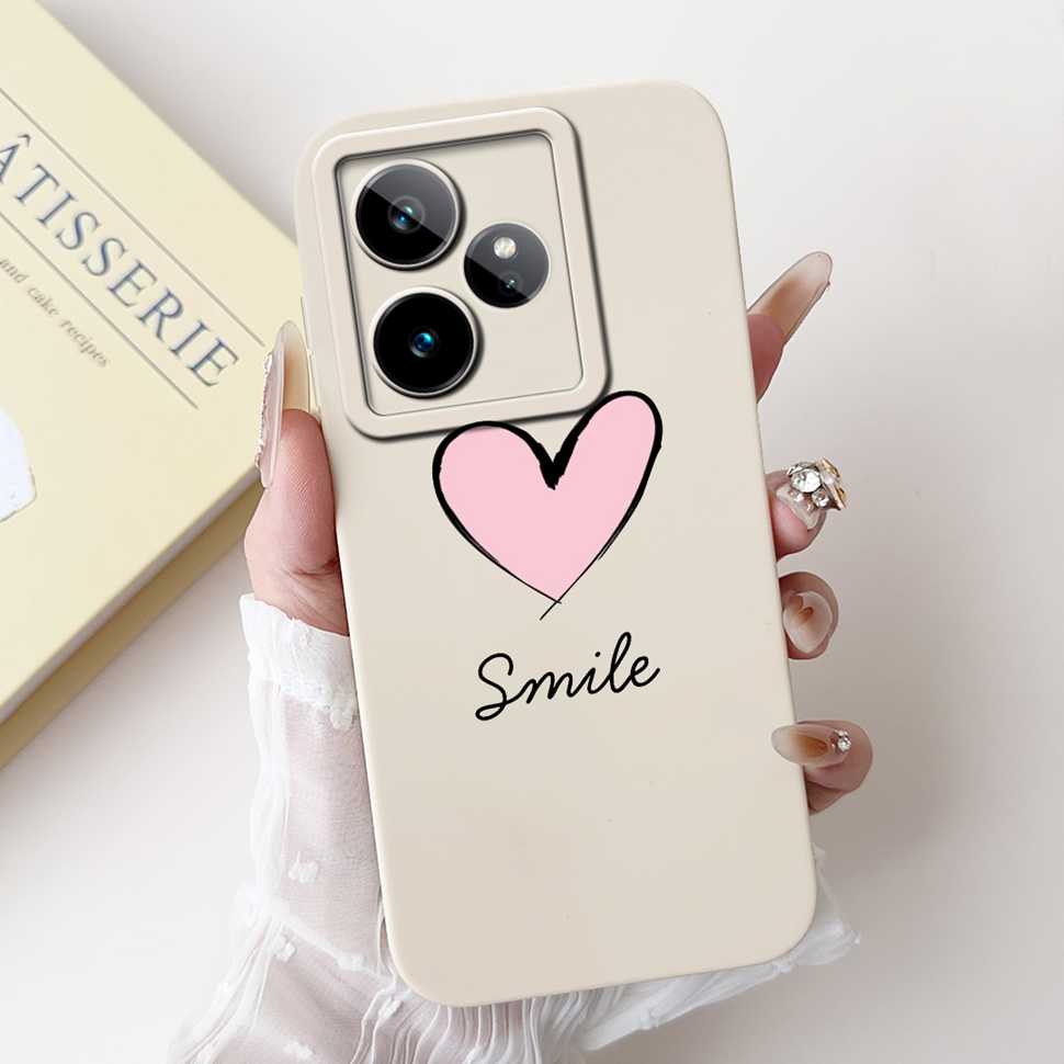 For Realme GT 7 5G 6.78" Case RMX5061 Cartoon Panda New Flower Collection Soft Silicon Cover For Oppo Realme GT7 5G Phone Shell