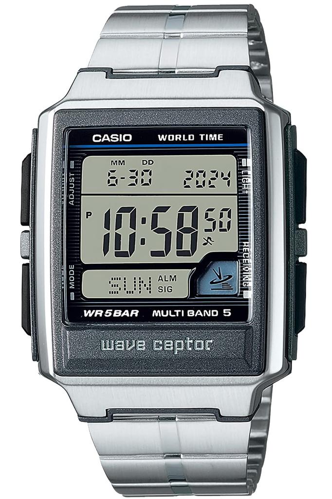 Casio Wave Ceptor WV-59RD-1AJF Men's Silver Radio-Controlled Watch (Official Japanese Product)