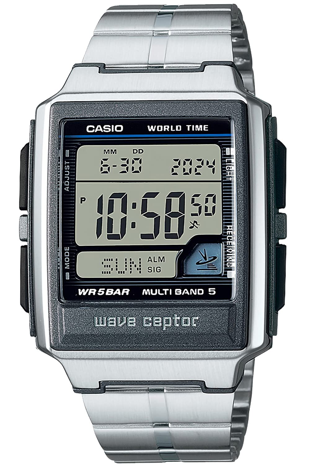 

Часы Casio Wave Ceptor Серебристые Радиоуправляемые WV-59RD-1AJF Мужские