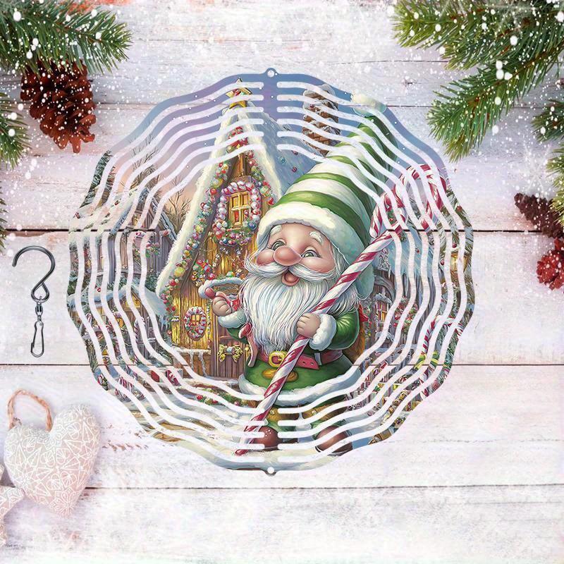 10 Inch Hanging Wind Spinner with 360 Degree Hook for Balcony Garden Decor Spring Summer Outdoor Decoration