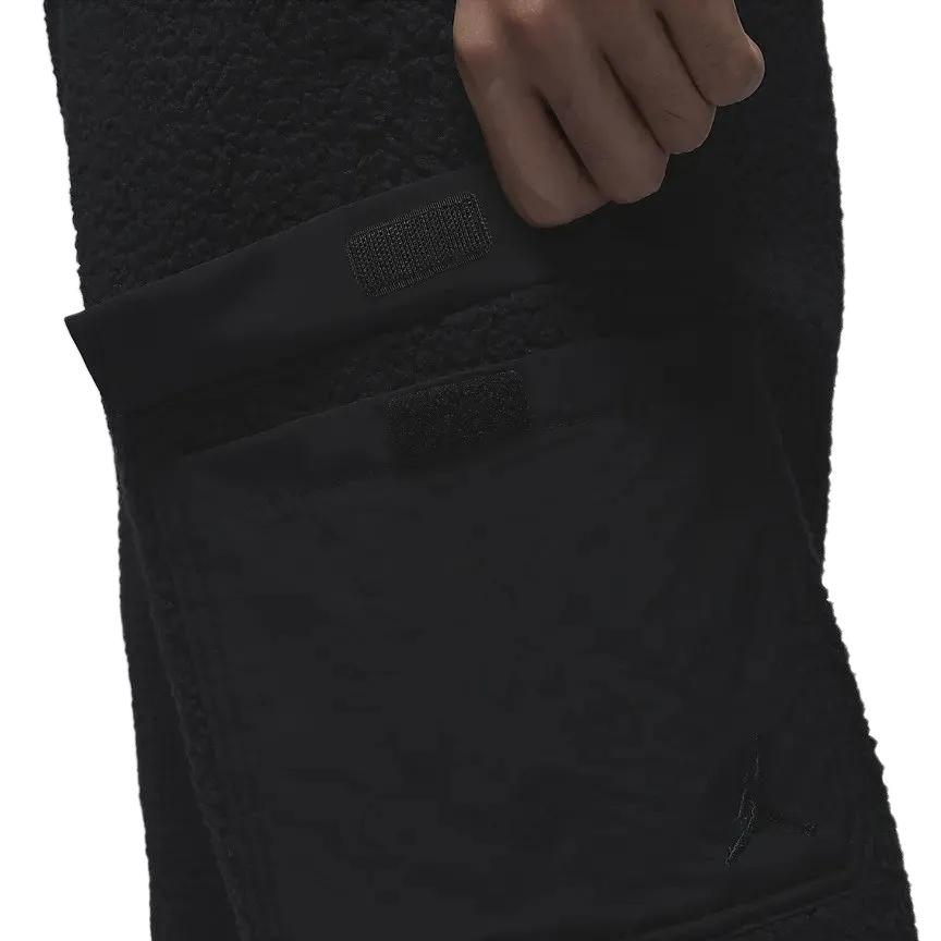 Nike Flight Solid Color Comfortable Loose Fit Mid Waist Casual Pants Men Bottoms Black FV7451-010