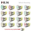 FILN 12V 16/19/22mm Metal Push Button Switch Symbol Warning LED ON/OFF Industrial Control Car Modification Marine Equipment