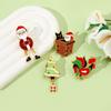 Kreslená vánoční brož Vánoční stromek Kapající olej Klopový odznak Smaltované špendlíky Santa Claus Ženy