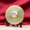Zweiseitiger drehbarer Messing Bagua I Ging Kompass mit Griff