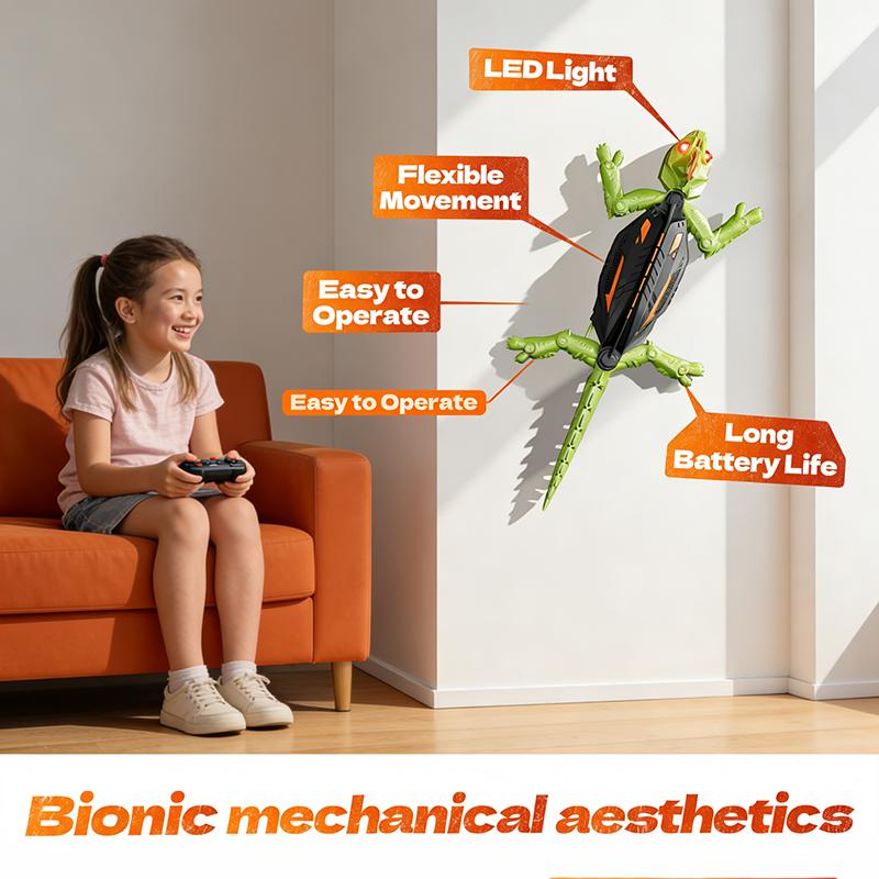 Novel Wall-Climbing RC Gecko | Unique Birthday Gift for Kids