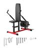 VEVOR Seated Dip Machine, Tricep Bicep Press Down Machine with Cable Bar, Adjustable Seat, and Backrest, Exercise Equipment for Chest Training