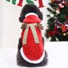 Winter Pet Costume Small Medium Dogs Cats Flannel Reindeer Hoodie With Scarf Christmas Outfit