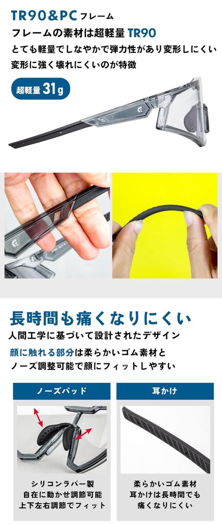 Fotochromowe Fotochromowe Sportowe UV Przebarwienie Przezroczyste Szare Ultra Przejrzyste Szosowe Unisex [Gorix] Okulary przeciwsłoneczne, Soczewki, Okulary przeciwsłoneczne, Ochrona, Męskie,