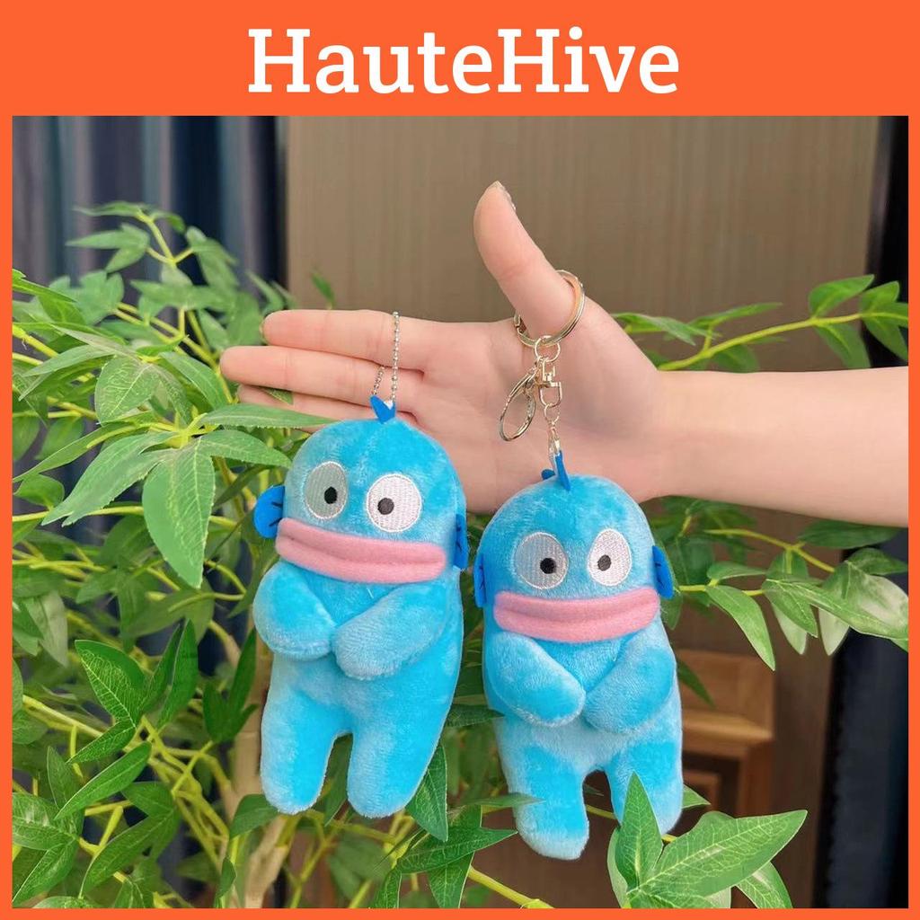 Charming Plush Fish Monster Bag Charm Keychain With Super Soft Material Ideal Gift