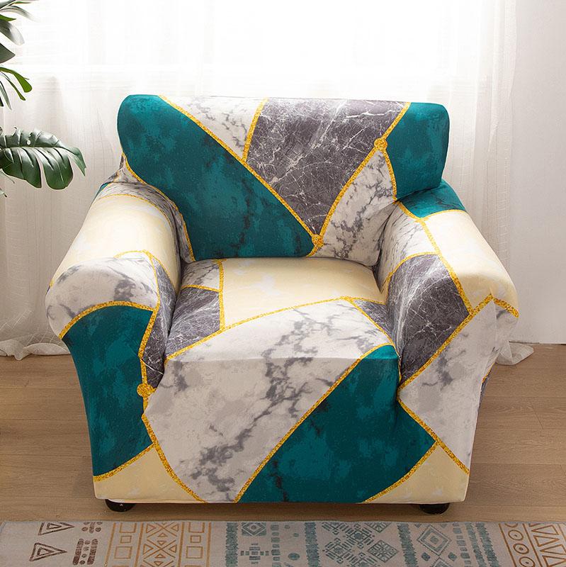 Armchair Cover Elastic Sofa Cover Cotton Stretch Sofa Covers for Living Room Copridivano Slipcover for Single Sofa Couch Cover