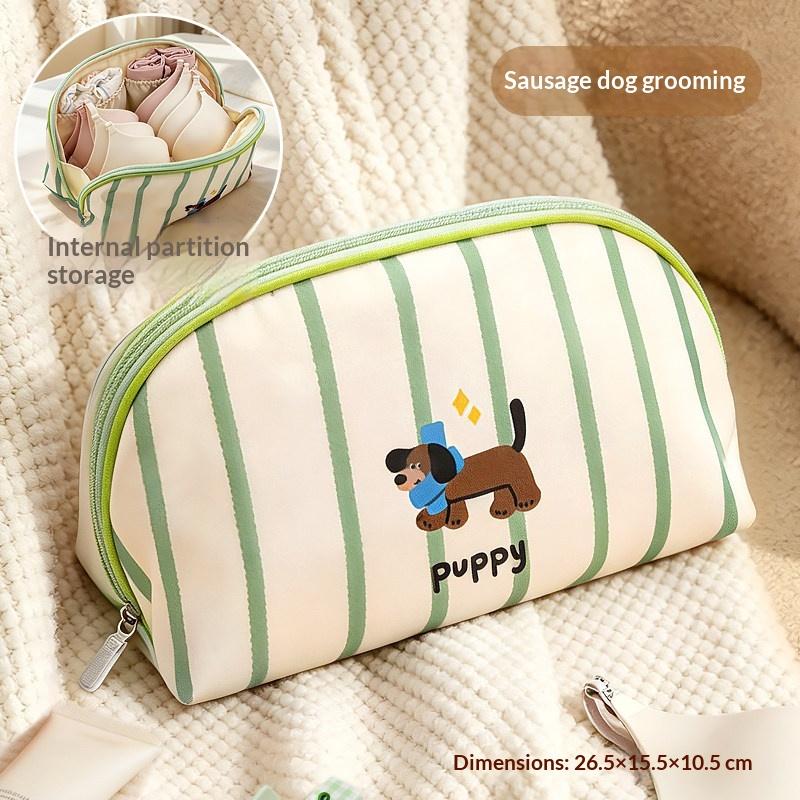 Cartoon Printed 3In1 Underwear Storage Bag Organizer Bags Waterproof Large Capacity Travel Bag For For Socks Bras Accessories
