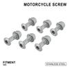 6pcs 8*25MM Sprockets Blots Kits Screws For HONDA SUZUKI KAWASAKI YAMAHA KTM RMZ DRZ YZF KXF KLX CRF Dirt Bike Pit Bike