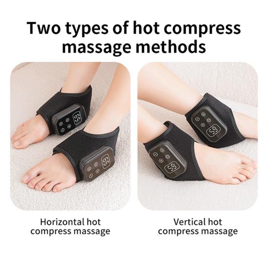 Electric Ankle Massager Achilles Tendonitis Pain Relief Ankle Heating Pad Wrap 5-Speed Vibration 6