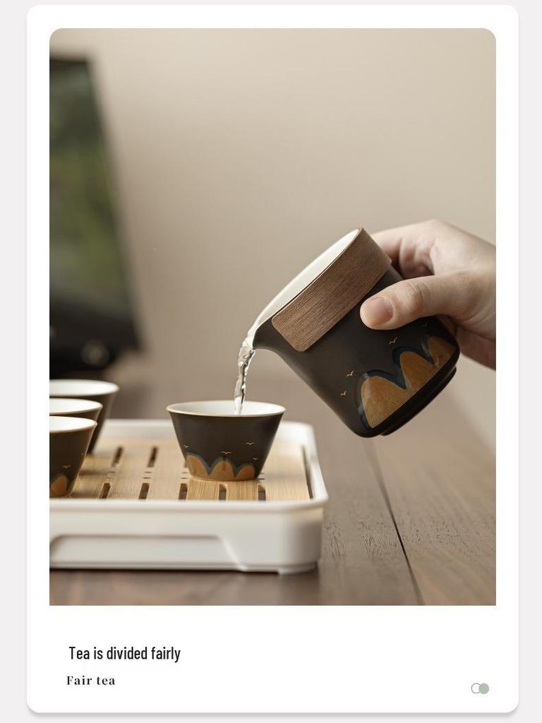 Portable Travel Tea Set - Ten Thousand Li Rivers and Mountains: Business, Festival, and Gift Edition