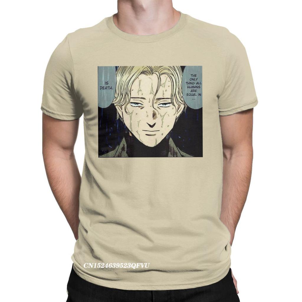 Monster Johann Naoki Urasawa T-Shirts For Men Cool Cotton Tees Round Collar Harajuku Tshirt New Arrival Clothing