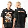 Summer Anime My Dressup Darling Marin Kitagawa Washed Tshirt Y2k Men Women Fashion Punk Top Gothic Cotton Oversized Tshirt