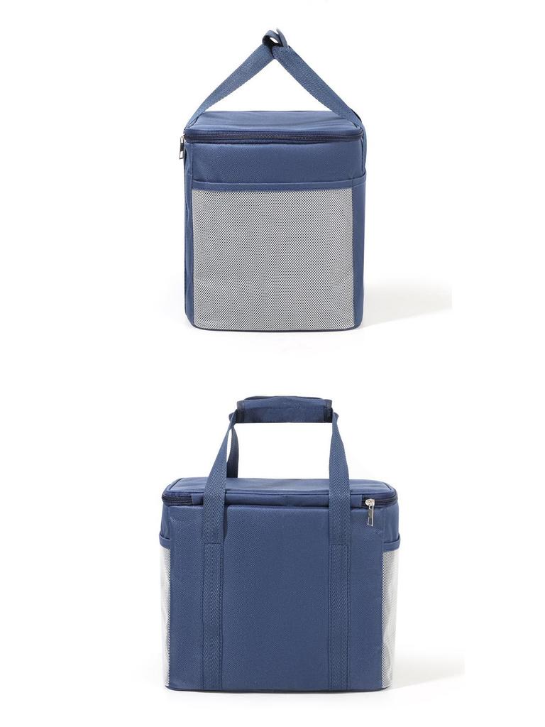 Insulated Solid Color Lunch Bag for Office, Travel, and Picnics