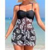 Summer Sexy Print Swimsuits Tankini Set Female Two-piece Swimwear Beach Swim Wear Bathing Suits Pool Women's Swimming Suit