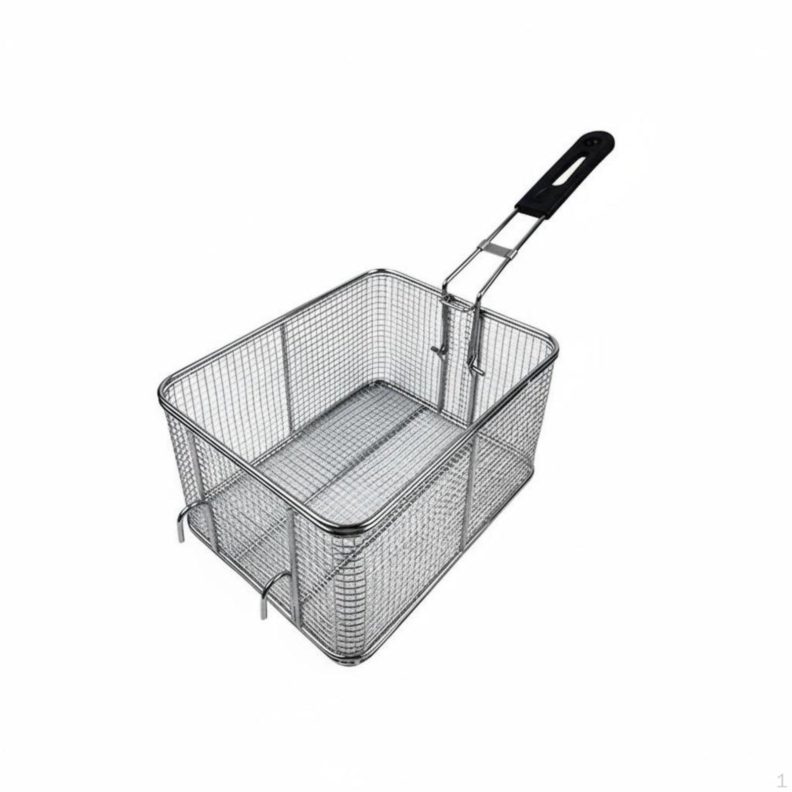 Dziļā fritēšanas grozs, izturīgs, daudzpusīgs, nerūsējošā