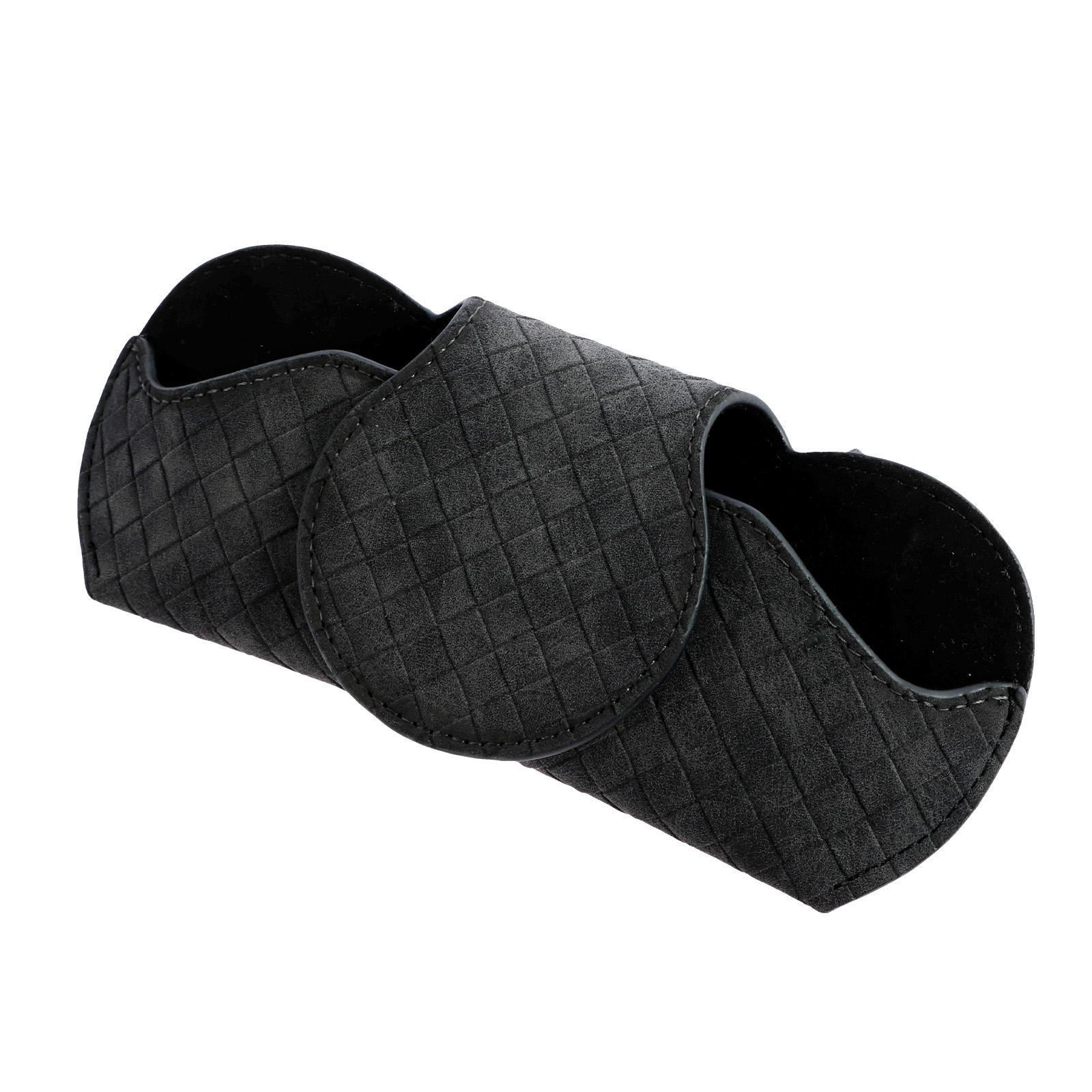 

Автомобильный солнцезащитный козырек, футляр для солнцезащитных очков, оправа для очков, ящик для хранения автомобильных очков с магнитным замком, универсальный автомобильный органайзер для очков чёрный