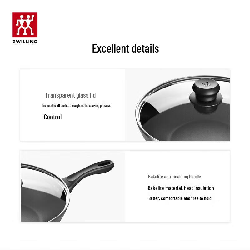 Zwilling Motion L 30cm Non-stick Flat-Bottom Wok