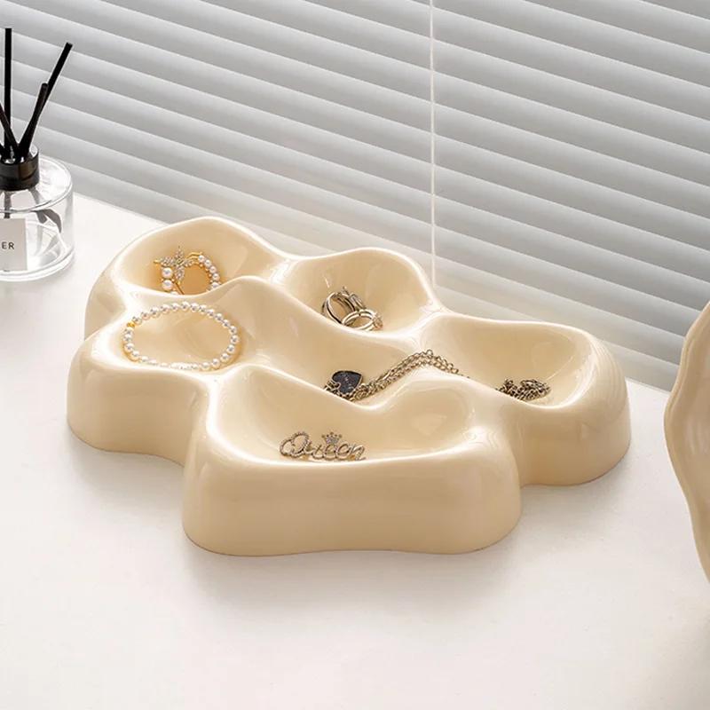 Irregular Glacier Pallet Desktop Storage Box Jewelry Cosmetics Debris Aromatherapy Organizing Nordic Storage Storage Pallet