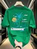 New Unisexs Summer Beach Coconut Tree Letter Printed Machine Wash Comfortable Breathable Round Neck Tshirt Outdoor Casual Top