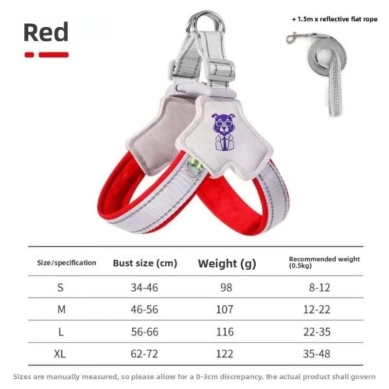 Dog Leash, Vest Dog Walking Leash, Teddy French Bulldog, Corgi, Medium Dog, Small Dog, Pet Chest Harness