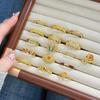 Edler Und Eleganter Goldener Mittelalterlicher Offener Ring Damen Nischenmode Leichter Luxus Hofstil High-End Ring