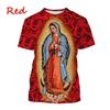 Virgin Mary T Shirt 3D Print Goddess Of Mercy T-Shirt For Men Women Christian Blessed Jesus God Tee Tops Short Sleeve Streetwear
